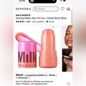 Milk Makeup Cooling Water Jelly Tint Phreeze - new